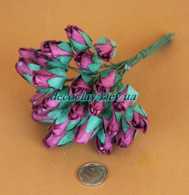 Роза в бутоне, бордо ― Hobby-Land