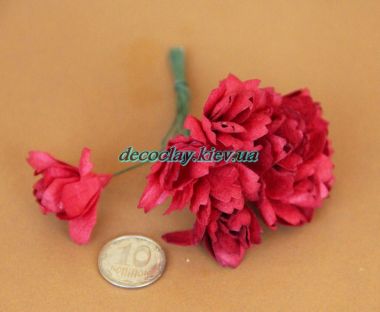 Хризантема красная - 10 шт в пучке ― Hobby-Land