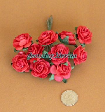 Роза  10шт в 1 пучке красная ― Hobby-Land