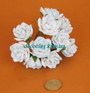 Розы  10шт в пучке, нежно-голубой ― Hobby-Land