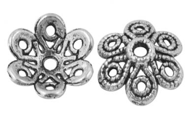 Обниматели для бусин серебристые ― Hobby-Land