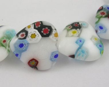 Бусина миллефиори сердце ― Hobby-Land