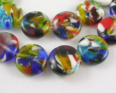 Бусины миллефиори карамель 12 мм ― Hobby-Land