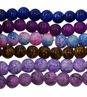 Бусины стеклянные 4 мм микс ― Hobby-Land