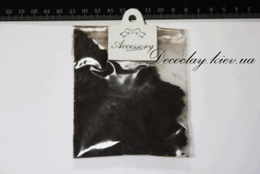 Присыпка для придания ворсистости темно-коричневый флок ― Hobby-Land