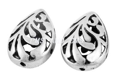 Бусина ажурная серебристая ― Hobby-Land