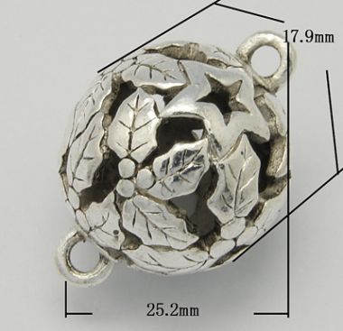 Бусина-коннектор металлическая ажурная ― Hobby-Land