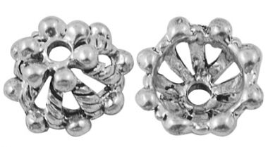 Обниматели для бусин серебристые ― Hobby-Land