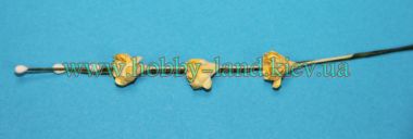 Декоративные цветы на проволке желтые ― Hobby-Land