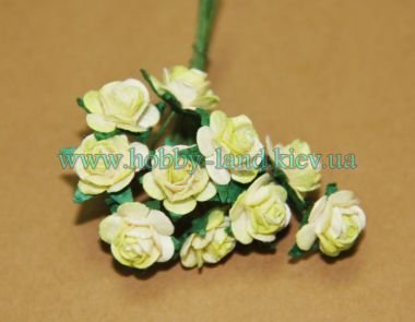 Роза 10шт в пучке (светло-желтый) ― Hobby-Land