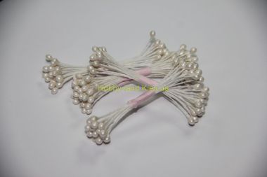 Перламутровые круглые  белые тычинки ― Hobby-Land