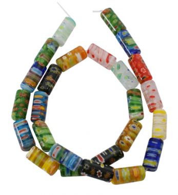 Бусины миллефиори цилиндрические ― Hobby-Land