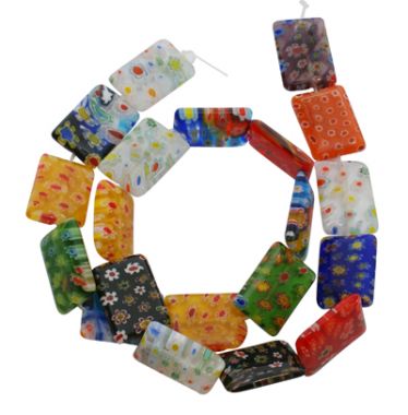 Бусины миллефиори прямоугольные ― Hobby-Land